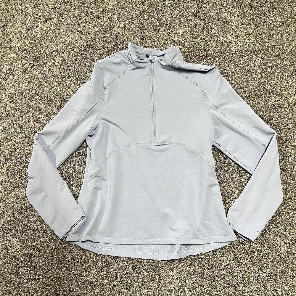 Spyder Active Quarter Zip Pullover Gray Athletic Performance Top Womens L SP186R